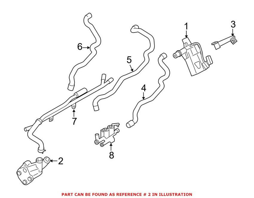 BMW Engine Auxiliary Water Pump 64119253081